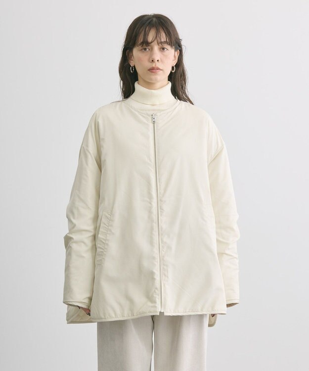 AMERICAN HOLIC 軽ポカリバーシブルキルティングコート Ivory