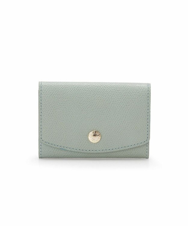 TOPKAPI 【TOPKAPI】角シボ型押し・ 名刺入れ COLORATO コロラート グリーングレー