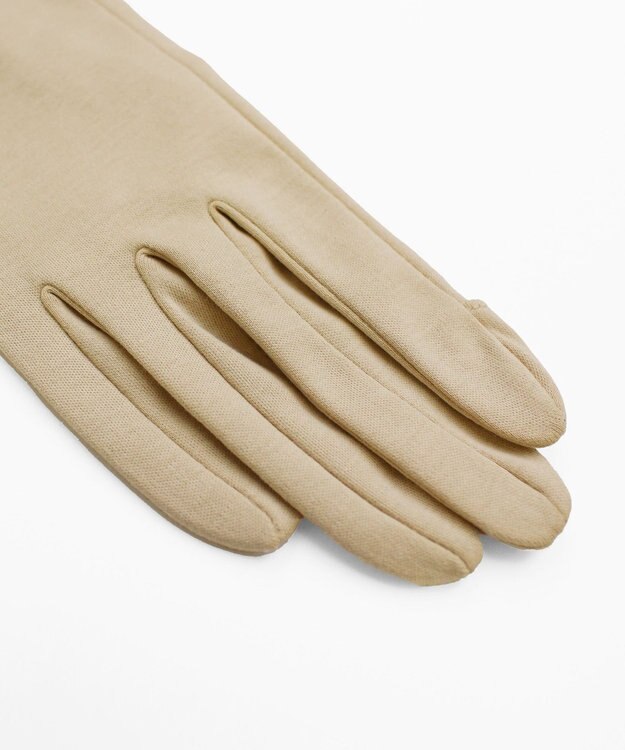 ORuKuBET 【WOMEN】ORGANIC COTTON グローブ 【 UVカット・オーガニックコットン・タッチパネル対応・日本製 】 ベージュ