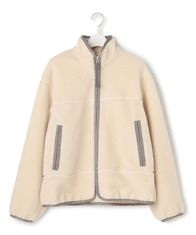 23区 L 【SLOW/一部店舗限定】エコファー ブルゾン アイボリー系