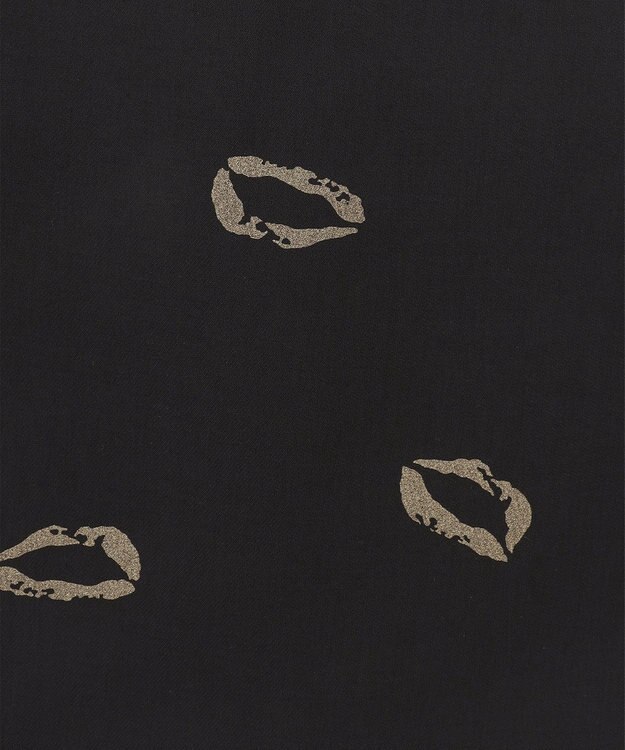 GRACE CONTINENTAL リップモチーフドレス ブラック