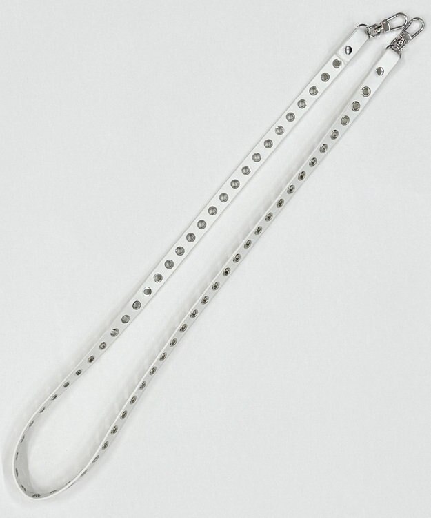 WEGO PUスタッズストラップ ホワイト