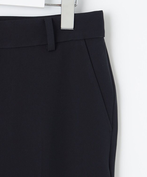 J.PRESS LADIES 【洗える】セラテリーダブルクロス テーパード パンツ ネイビー系