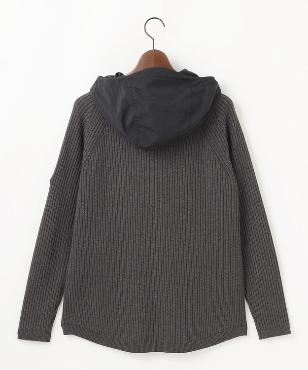 JOSEPH ABBOUD MOUNTAIN 【チクチクしない/ストレッチ】SNOWYコンビパーカー グレー系