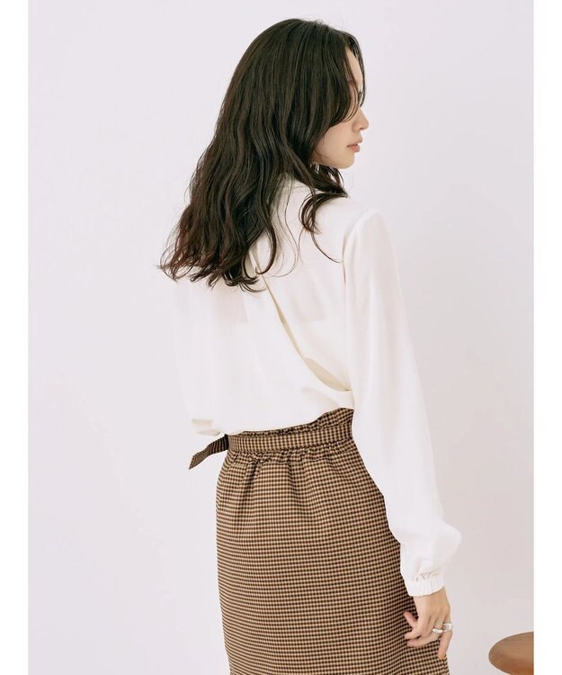 earth music&ecology ２ＷＡＹフリルブラウス Ivory