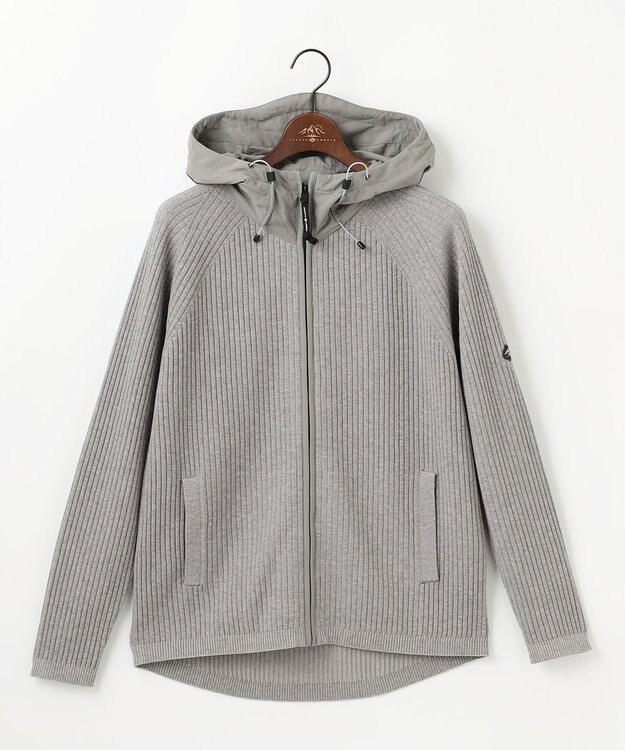 JOSEPH ABBOUD MOUNTAIN 【チクチクしない/ストレッチ】SNOWYコンビパーカー ライトグレー系