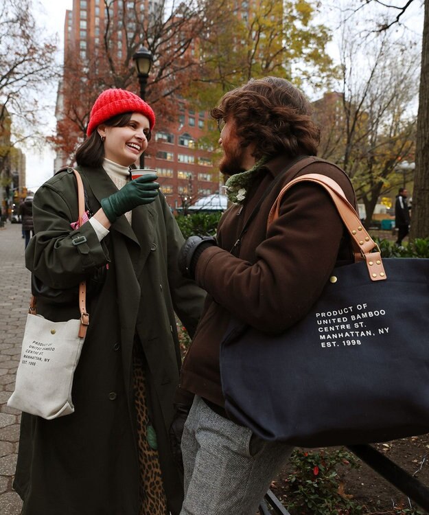 united bamboo 【NAVYS 10月号掲載】UB ベーシックバッグ(ミディアム) ネイビー