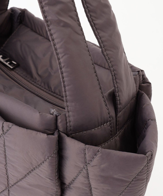 Y'SACCS 【Y’SACCS vous et】キルティングボックストート　Sサイズ ダークグレー