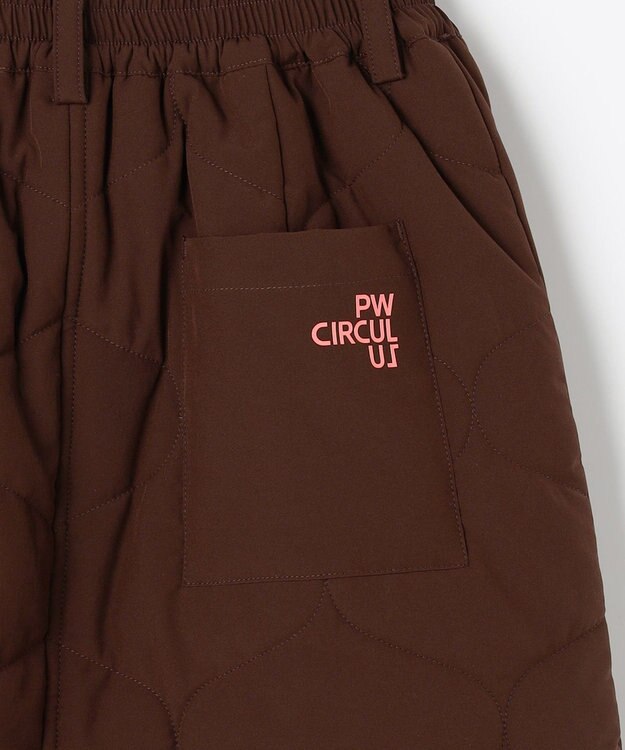 PW CIRCULUS 【WOMEN】キルティング中綿リバーシブルスカート  ゴルフウェア レディース ダークブラウン系