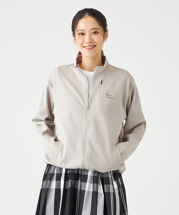 SHARE PARK LADIES 【UVカット・吸水速乾・ストレッチ・軽量・アンチピリング 】ダンボールトラックジャケット（S・Mサイズ） ベージュ系