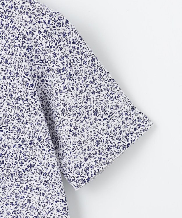 JOSEPH ABBOUD 【吸水速乾/イージーケア】シャンブレープリント ジャージ シャツ ホワイト系5