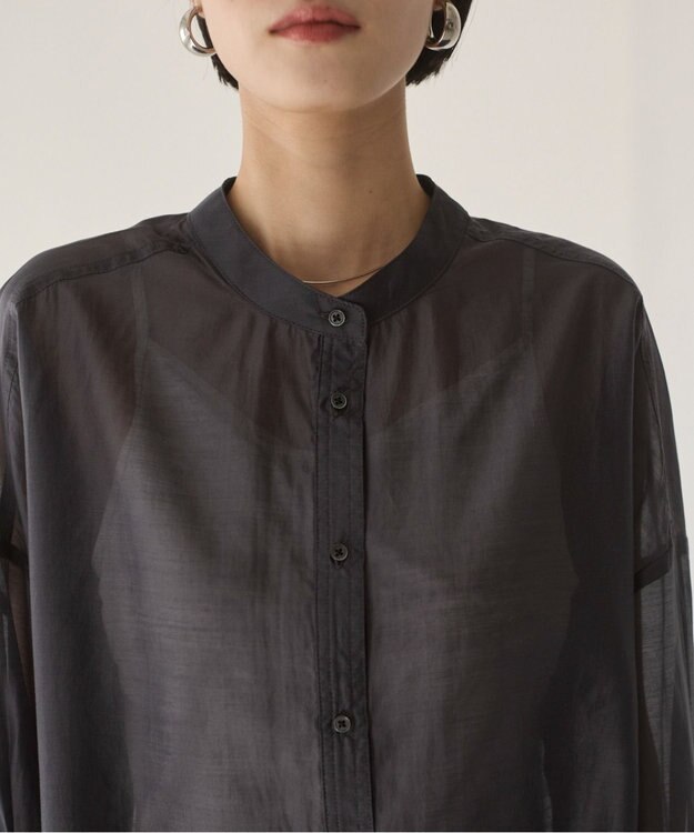 WEGO 【ANGIE VINTAGE】シアーシャツ ブラック