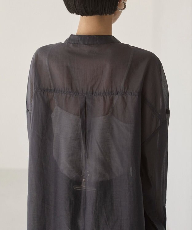 WEGO 【ANGIE VINTAGE】シアーシャツ ブラック