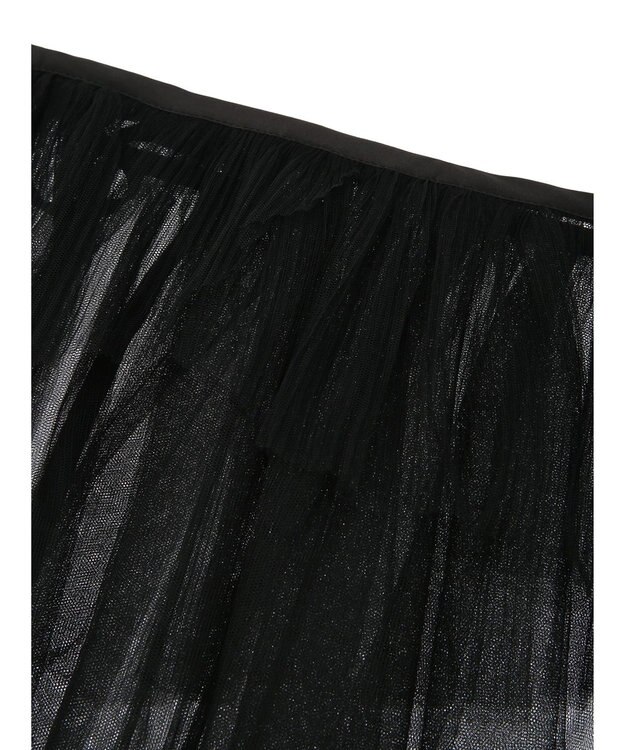 Green Parks マルチｗａｙチュールプリーツベルト Black