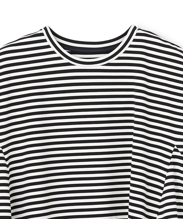 UNFILO 【一部店舗限定カラー】BEAUTY FORM-T フレアTシャツ ボーダー