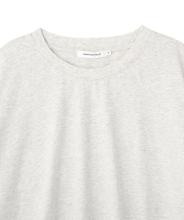 AMERICAN HOLIC バックギャザーコクーンカットプルオーバー Light Gray Mixture