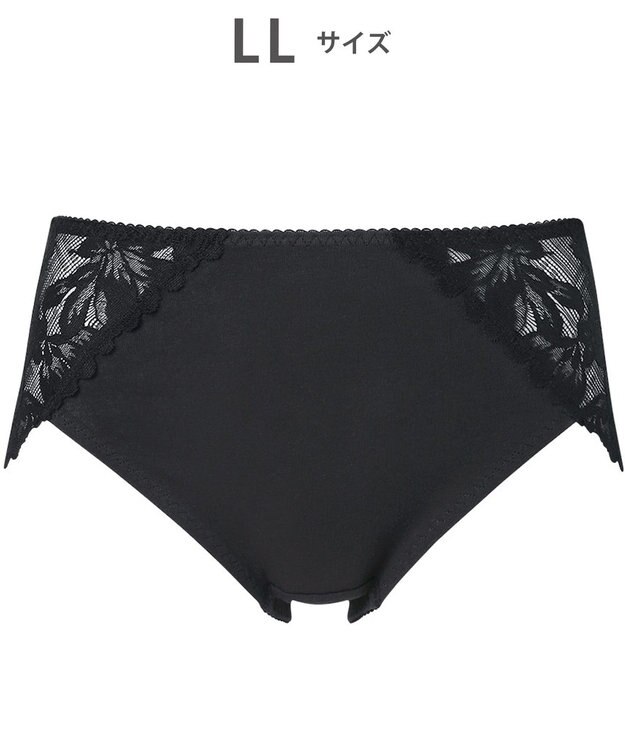 WACOAL ショーツ 【すそピタショーツ】 動いても裾がズレ上がりにくい 綿混(本体) はきこみ丈ふつう レディース PPD265 /ワコール ブラック