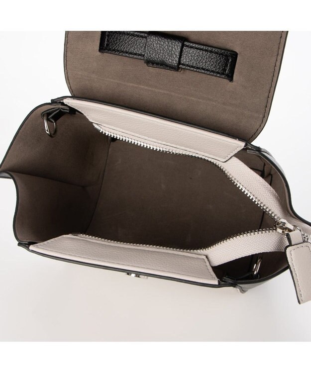 UNBILLION kakatoo ツイストデザインフラップ2wayミニショルダー ブラック