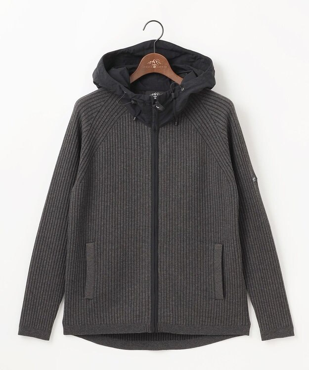 JOSEPH ABBOUD MOUNTAIN 【チクチクしない/ストレッチ】SNOWYコンビパーカー グレー系