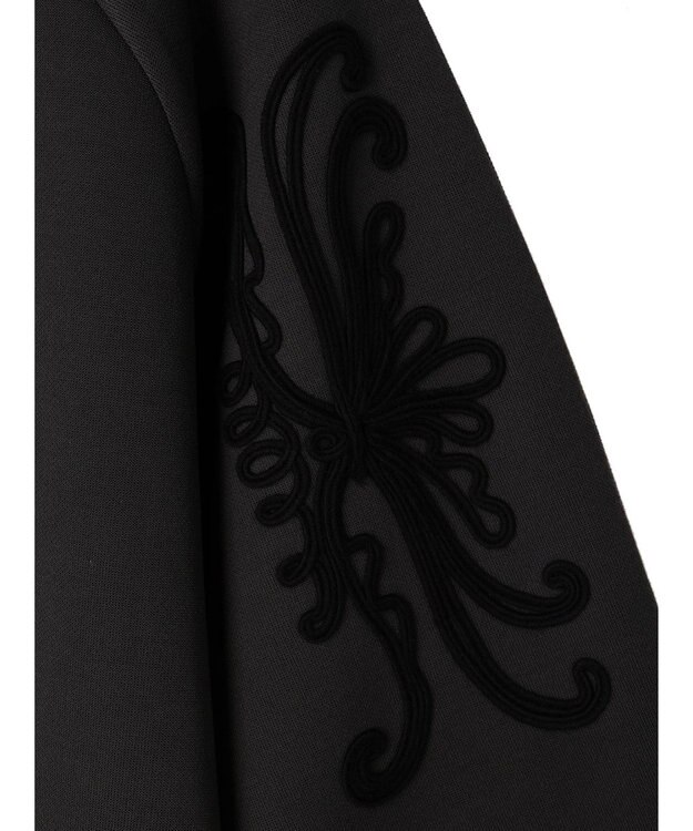 Green Parks ■ＥＳＣＡＲ　コードモチーフ刺繍プルオーバー Charcoal Gray