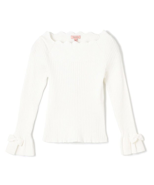 TOCCA 【洗える】ZIGZAG KNIT プルオーバー オフ系