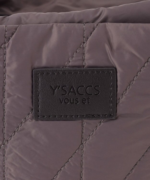 Y'SACCS 【Y’SACCS vous et】キルティングボックストート　Sサイズ ダークグレー