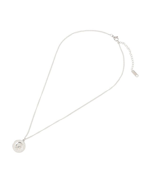 AMERICAN HOLIC 【ステンレス】コイントップスキニーチェーンネックレス Silver