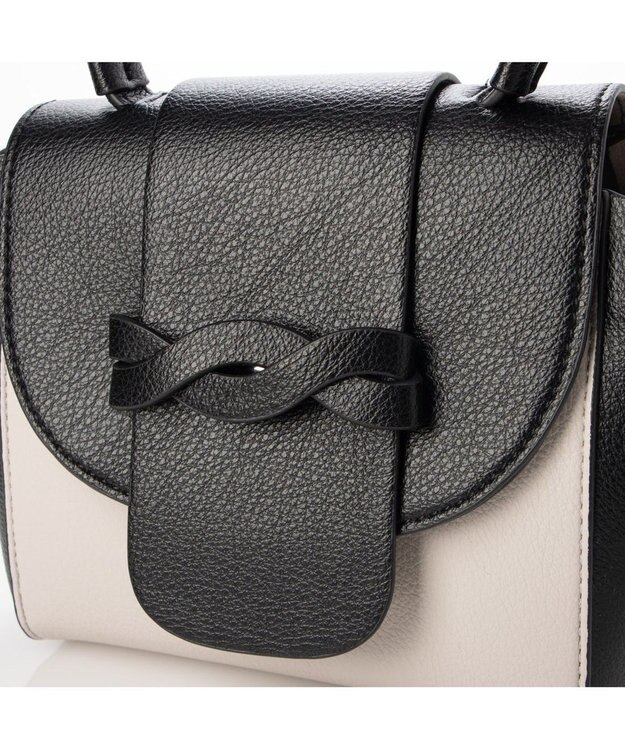 UNBILLION kakatoo ツイストデザインフラップ2wayミニショルダー ブラック