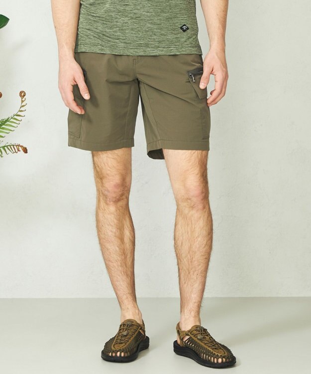 JOSEPH ABBOUD MOUNTAIN 【UNISEX】撥水/9ポケット 2WAYストレッチ クライミングショーツ カーキ系