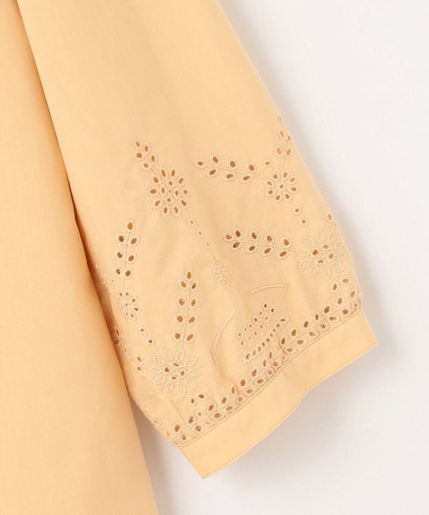 J.PRESS LADIES 【WEB限定カラーあり・洗える】セルロース刺繍 ブラウス イエロー系
