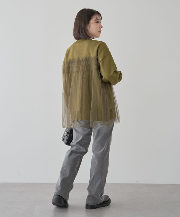 Green Parks チュールドッキングプルオーバー Khaki