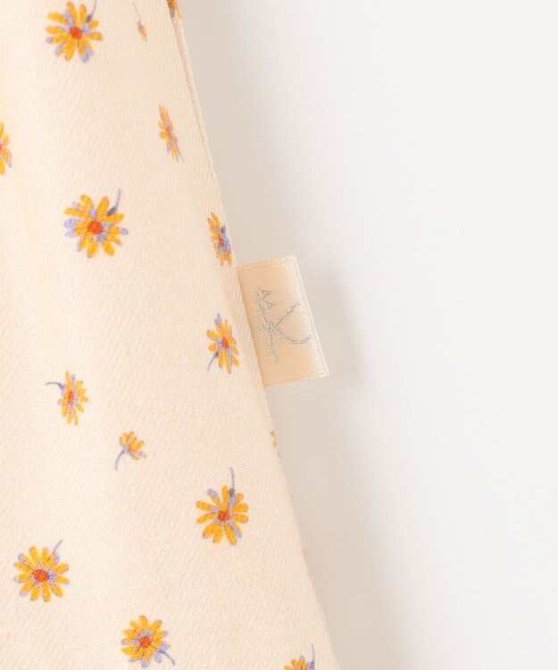 組曲 KIDS 【150-160cm】モノトーン花柄 スカート ベージュ系5