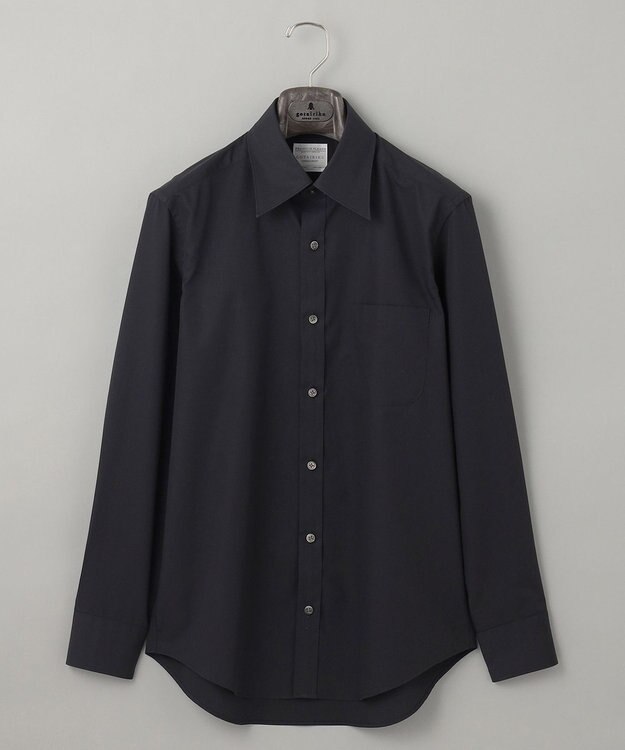 GOTAIRIKU 【形態安定】PREMIUMPLEATS_レギュラーカラー 通年ドレスシャツ（ブラック） ブラック系