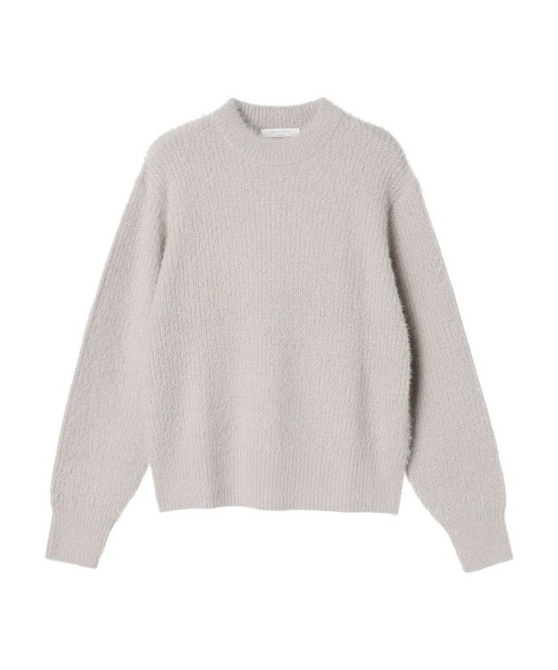 Green Parks フェザーモックネックニットプルオーバー Light Gray
