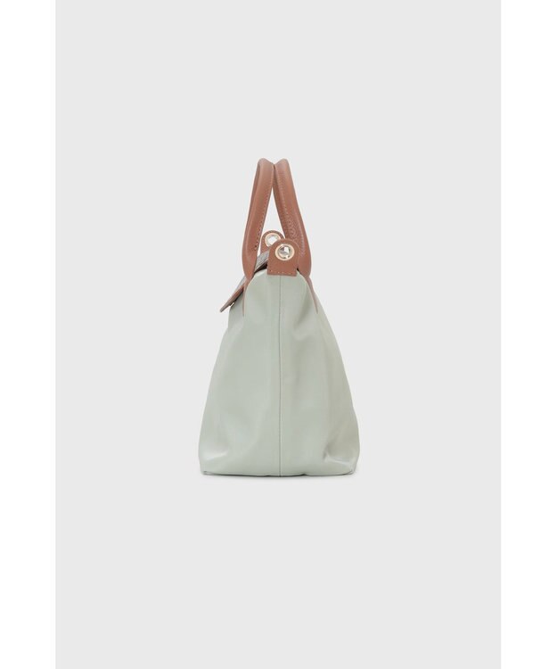 DAKS 【2WAY】ナイロン×牛革 ハウスチェック トートバッグ シーグラス