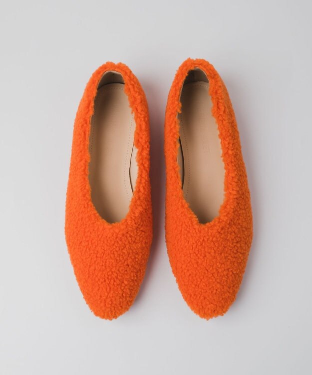 BONTRE 【PRECIEUX JOUET/プレシュウジュエ】ふわモコボアパンプス オレンジ