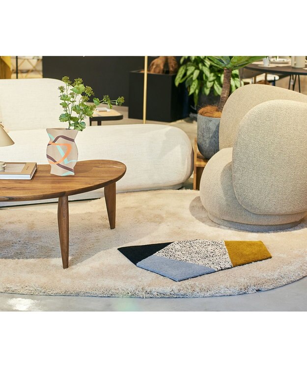 TRICOTE DOT GEOMETRIC RUG 59MUSTARD