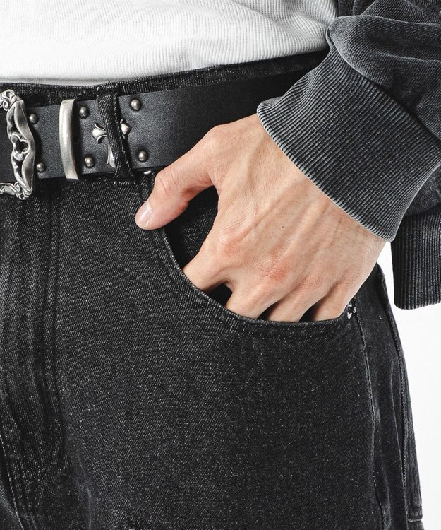 WEGO 【ユニセックス着用ITEM】フリンジデニムパンツ 柄4