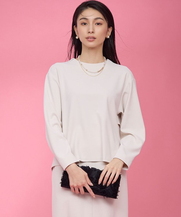 組曲 【KUMIKYOKU NAVY】コンフォータブルアムンゼン ティアードブラウス サンドベージュ系