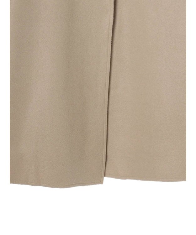 Green Parks フード付き裏ボアロングコーディガン Beige