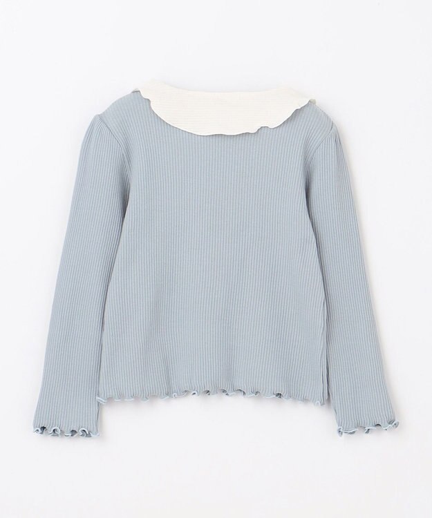 組曲 KIDS 【110-140㎝】リブリボン トップス サックスブルー系