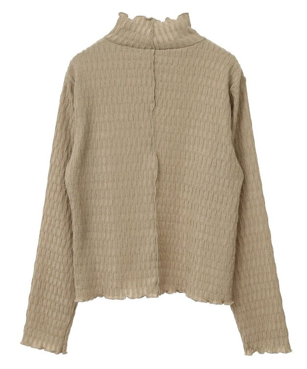 Green Parks ・Ｐｅｔｉｔ　Ｆｌｅｕｒ　ジャカードハイネックロンＴＥ Gray Beige