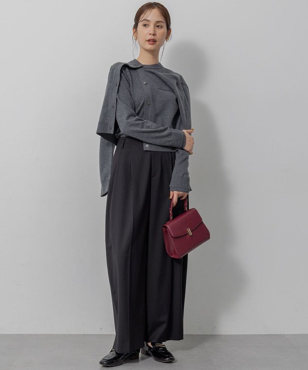 組曲 S ニューシックニットクルーネックプルオーバー グレー系