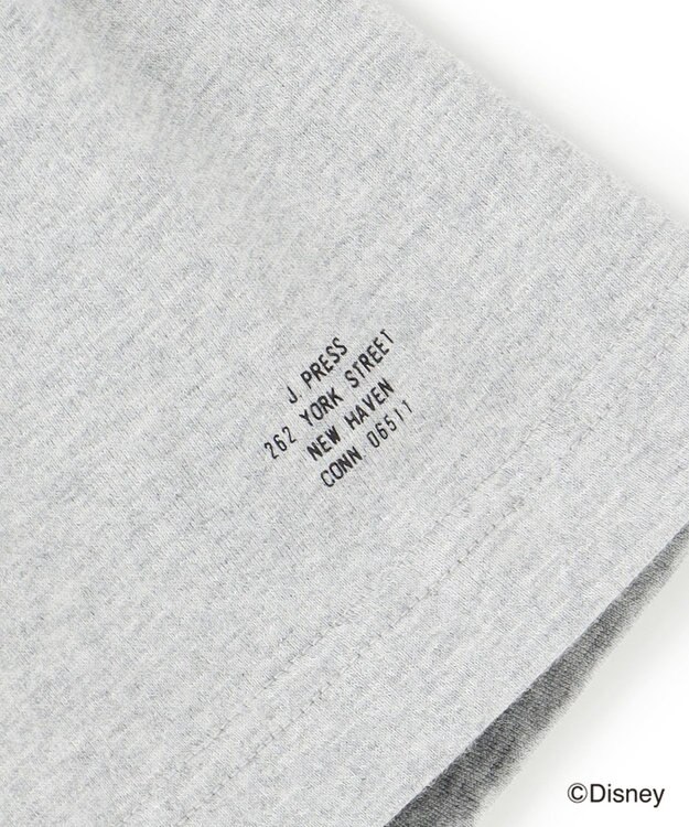 J.PRESS MEN 【DISNEY COLLECTION】【UNISEX】クレイジーパターンワンポイント Tシャツ / ミッキーマウス ネイビー系