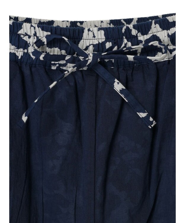 CRAFT STANDARD BOUTIQUE インド綿総柄イージーパンツ Navy