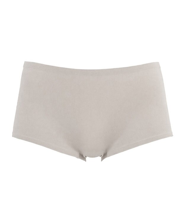 BRADELIS New York 【BRADELIS FIT】シームレスボーイレッグショーツ 響かきにくいシンプルショーツ ライトグレー