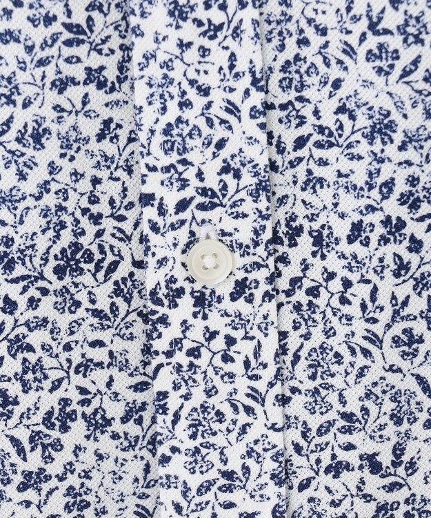 JOSEPH ABBOUD 【吸水速乾/イージーケア】シャンブレープリント ジャージ シャツ ホワイト系5