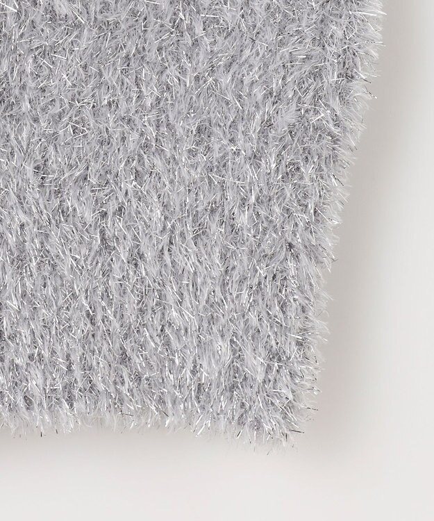 ANY シャイニーニットプルオーバー シルバー