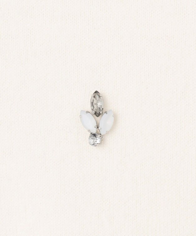 23区 L 【滝沢眞規子さん着用】ビジュー クルーネック ニット アイボリー系