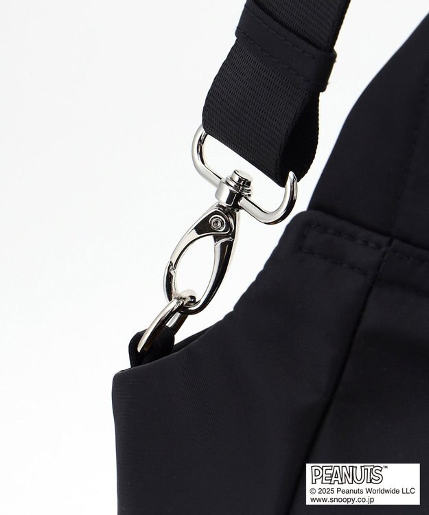 Y'SACCS SNOOPYデザイン　ギャザー2wayミニトート ブラック